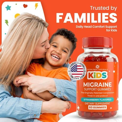 Gomitas para Niños contra Migrañas – Fórmula Original Triple Protocolo, 60 Gomitas con Magnesio, Riboflavina B2 y Feverfew – Suplemento Natural para - imagen 7