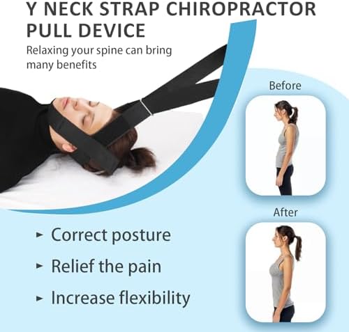 Dispositivo de tracción cervical Y para el cuello, correa de estiramiento, herramienta quiropráctica para aliviar el dolor de cuello y descompresión - imagen 2