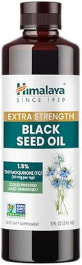 Aceite de Semilla Negra Himalaya Extra Fuerte, Prensado en Frío y Sin Refinar, 1.5% Timoquinona (69 mg por Cucharada), 8 oz - imagen 1