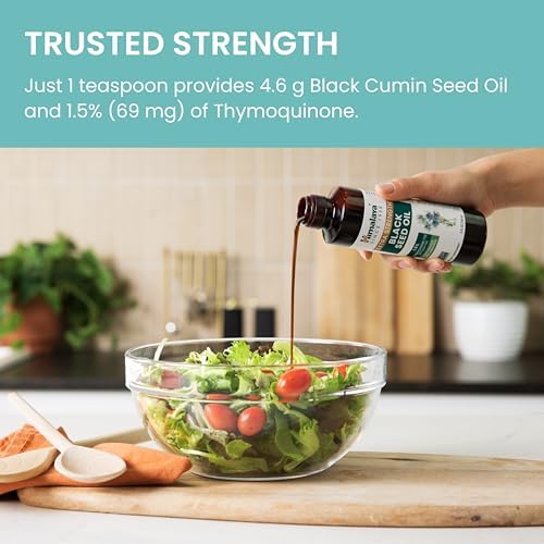 Aceite de Semilla Negra Himalaya Extra Fuerte, Prensado en Frío y Sin Refinar, 1.5% Timoquinona (69 mg por Cucharada), 8 oz - imagen 6
