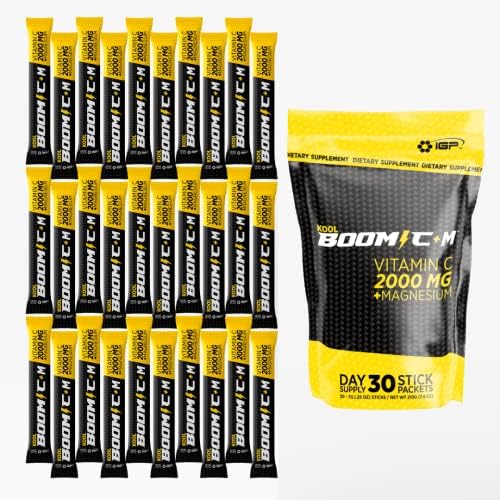 Protocolos Inmunológicos y Genéticos Kool Boom C+M - 30 Paquetes de Stick - Vitamina C 2000 mg como Ácido Ascórbico - Soporte Inmunológico con - imagen 1