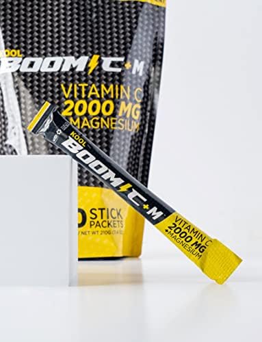 Protocolos Inmunológicos y Genéticos Kool Boom C+M - 30 Paquetes de Stick - Vitamina C 2000 mg como Ácido Ascórbico - Soporte Inmunológico con - imagen 2