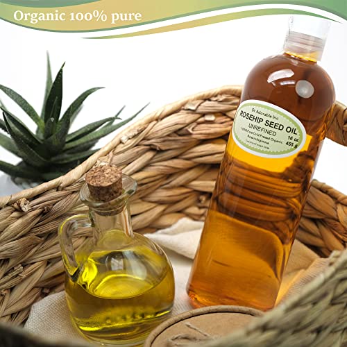 Dr Adorable - Aceite de Rosa Mosqueta 16 oz - 100% Puro Natural Orgánico Prensado en Frío - imagen 2