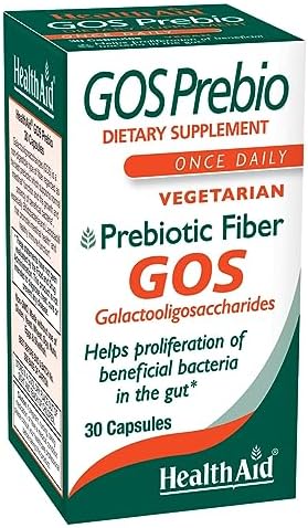 HealthAid GOSPrebio, Fibra Prebiótica, 30 Cápsulas, Ayuda a la Proliferación de Bacterias Beneficiosas en el Intestino, Galactooligosacáridos - imagen 1