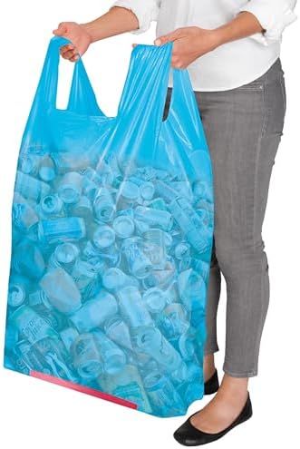 Bolsas de Reciclaje Hippo Sak de 13 Galones en Color Azul con Asas - imagen 4