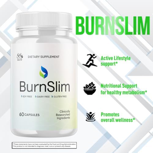 Paquete de 2 Cápsulas Burn Slim, Pastillas Burnslim Oficiales con Ingredientes Naturales, Suplemento de Salud y Bienestar para un Estilo de Vida - imagen 4