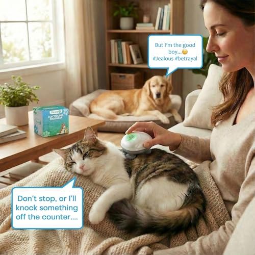 Masajeador Eléctrico de Mano Tilcare para Perros y Gatos - Herramienta de Masaje para Aliviar Tensión y Rigidez con Cuatro Cabezas de Masaje Rotativas - imagen 4