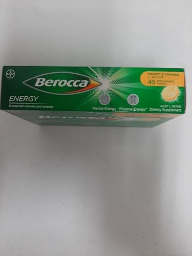 Tabletas efervescentes Berocca Energy de Vitaminas B y C sabor Mango y Naranja, 45 piezas - imagen 3