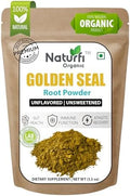 Naturfi Polvo de Goldenseal Orgánico - 3.5 oz, 100 Porciones *Probado por Terceros* Suplemento de Raíz de Goldenseal Natural Puro - imagen 1