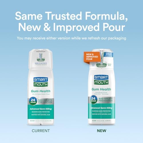 Enjuague Bucal SmartMouth Gum Health con Zinc - Protección para Encías Sangrantes - Aliento Fresco por 24 Horas - Sin Alcohol ni Azúcar - 16 fl oz, - imagen 2