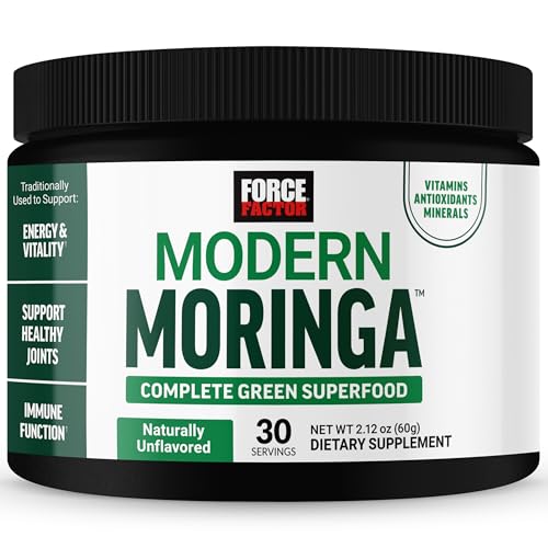 Polvo de Moringa Moderno Force Factor para Energía, Vitalidad y Salud Inmunológica, Superalimento Verde Completo, Sin Sabor, ~30 Porciones - imagen 3