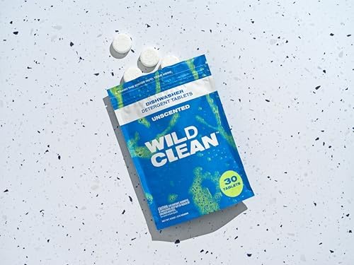 Wild Clean | Tabletas para Lavavajillas | Sin Fragancia, Sin Plástico y Ecológicas - Alternativa Natural y Sostenible | Paquete de 30 - imagen 2