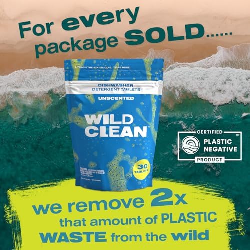 Wild Clean | Tabletas para Lavavajillas | Sin Fragancia, Sin Plástico y Ecológicas - Alternativa Natural y Sostenible | Paquete de 30 - imagen 3