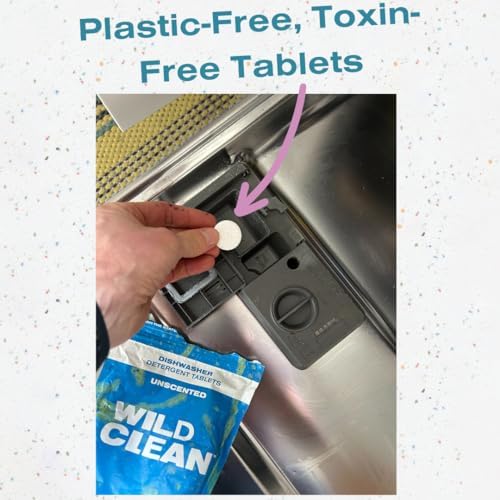 Wild Clean | Tabletas para Lavavajillas | Sin Fragancia, Sin Plástico y Ecológicas - Alternativa Natural y Sostenible | Paquete de 30 - imagen 4