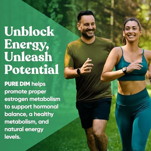 Suplemento DIM Puro 200 Mg para Mujeres y Hombres - Equilibrio Hormonal de Estrógeno, Energía, Estrés, Menopausia - 60 Cápsulas Veganas con BioPerine - imagen 4