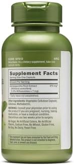 Suplemento GNC Herbal Plus Extracto de Ashwagandha 470mg, Vegetariano, Promueve el Bienestar General, 100 Porciones - imagen 2