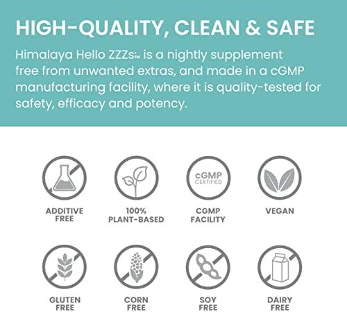 Himalaya Hello ZZZs, Suplemento Herbal para Dormir de 60 Días con Melatonina, GABA, L-Teanina, Lavanda, Manzanilla y Bálamo de Limón - Vegano, No - imagen 5