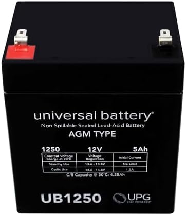 Batería SLA Universal UB1250 D5741 12V/5AH .187 Tt - imagen 4