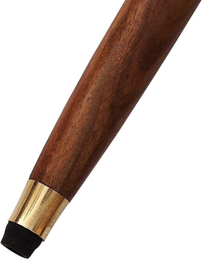Bastón Plegable de Madera con Mango de Latón Vintage EXNOT, Telescopio Victoriano, Regalo Ideal - imagen 6