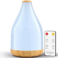 Difusor de Aceites Esenciales KinYiLO Grande de 300ML, Humidificador Ultrasonico con Luz Ambiental y Temporizador, Decoración Moderna, Color Café - imagen 1