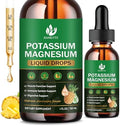 Suplemento de Potasio y Magnesio (Paquete de 2) para Salud Inmunológica y Soporte Muscular, Alta Absorción, Complejo Triple de Magnesio con - imagen 1