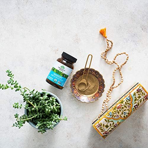 Suplemento Herbal ORGANIC INDIA Memory - Apoya la Claridad Mental, Sistema Nervioso Saludable, Inmunidad, Vegano, Sin Gluten, Kosher, Orgánico USDA, - imagen 3