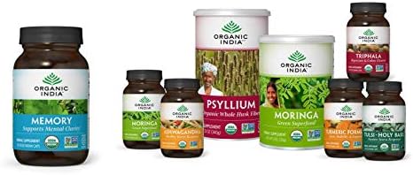 Suplemento Herbal ORGANIC INDIA Memory - Apoya la Claridad Mental, Sistema Nervioso Saludable, Inmunidad, Vegano, Sin Gluten, Kosher, Orgánico USDA, - imagen 8