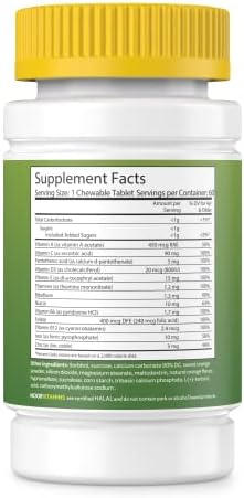 Noor Vitamins Multivitamínico Halal para Niños Masticable: Vitaminas Esenciales para Inmunidad, Huesos y Salud Visual con Hierro - Sin GMO y Sin - imagen 2