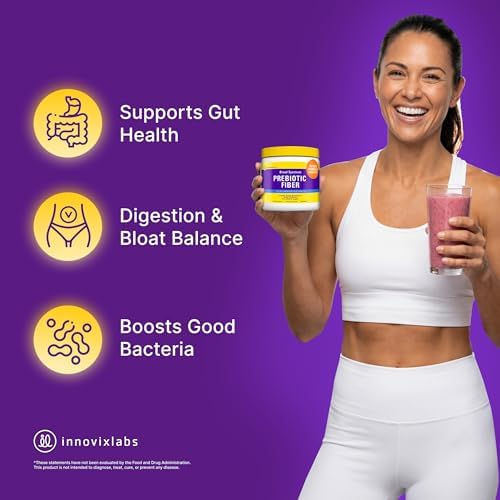 Polvo de Fibra Prebiótica InnovixLabs para la Salud Digestiva y del Intestino, Suplemento Alto en Fibra para Hombres y Mujeres, con Raíz de - imagen 2