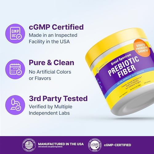 Polvo de Fibra Prebiótica InnovixLabs para la Salud Digestiva y del Intestino, Suplemento Alto en Fibra para Hombres y Mujeres, con Raíz de - imagen 8