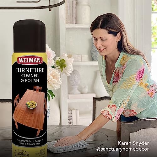 Limpiador y Pulidor de Madera Weiman - Limpia, Brilla y Protege Superficies de Madera Acabadas - Paquete de 2 con Toalla de Microfibra Incluida - imagen 5