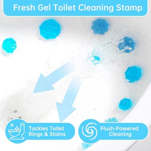 6 Paquetes de Gel para Inodoro - Sellos de Gel de Repuesto Compatibles con Scrubbing Bubbles, Evita la Cal y Manchas, Limpieza y Frescura, 6 Paquetes - imagen 3