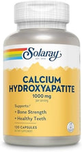 Solaray Hidroxiapatito de Calcio 1000mg - Suplementos de Calcio para Hombres y Mujeres, Cápsulas en Polvo para Huesos y Dientes Saludables - 120 - imagen 1