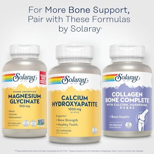 Solaray Hidroxiapatito de Calcio 1000mg - Suplementos de Calcio para Hombres y Mujeres, Cápsulas en Polvo para Huesos y Dientes Saludables - 120 - imagen 6