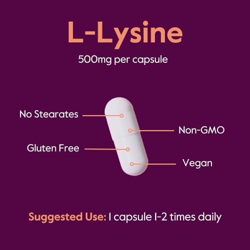 BESTVITE L-Lisina 500mg (240 Cápsulas Veganas) - Sin Rellenos ni Estearatos - No GMO - Sin Gluten - Apoya la Piel, Labios y Salud Inmunológica* - imagen 5