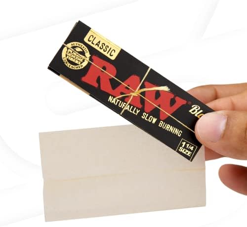 Papel RAW Negro 1¼, 50 hojas ultra delgadas por libreta, 24 libretas en 1 caja (24 libretas) - imagen 4
