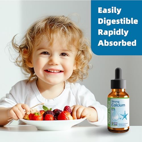 Calcio Fuerte de Nature's Nutra con MenaQ7 K2, Calcio Líquido Premium para Bebés y Niños, Sabor Natural, No GMO, Kosher, 2 Fl. Oz (60ml) - imagen 3