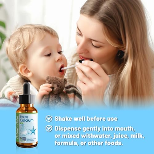 Calcio Fuerte de Nature's Nutra con MenaQ7 K2, Calcio Líquido Premium para Bebés y Niños, Sabor Natural, No GMO, Kosher, 2 Fl. Oz (60ml) - imagen 4