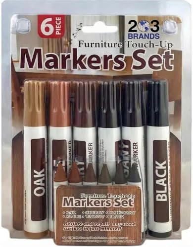 Kit para eliminar rayones y manchas en superficies de madera - Incluye el Original Almond Stick de Tibet y marcadores para retoque de muebles (203 - imagen 5