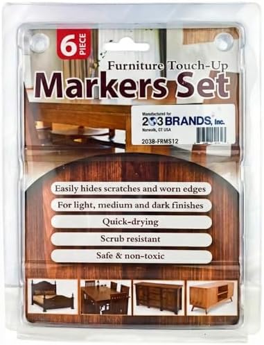 Kit para eliminar rayones y manchas en superficies de madera - Incluye el Original Almond Stick de Tibet y marcadores para retoque de muebles (203 - imagen 6