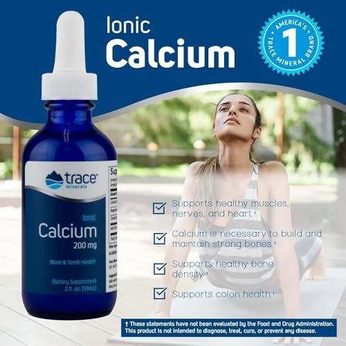 Trace Minerals | Calcio Ionic Líquido | Huesos, Dientes Sanos y Contracción Muscular | Vegano Certificado, Sin Gluten, No OGM | 59ml - imagen 4