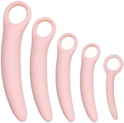 Set de 5 Dilatadores de Silicón para Entrenamiento de Músculos del Suelo Pélvico, Masajeador para Mujeres, Dispositivo de Fortalecimiento (con Bolsa - imagen 1
