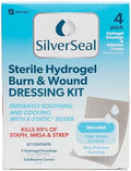 Kit de Vendajes Hidrogel SilverSeal con Plata X-Static - Aprobado por la FDA para Quemaduras, Cortes y Heridas - Hidratación, Alivio y Protección - 4 - imagen 1