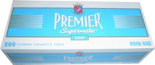 (5) Cajas de Premier Supermatic Light - Tubos de Cigarrillos King Size - imagen 1