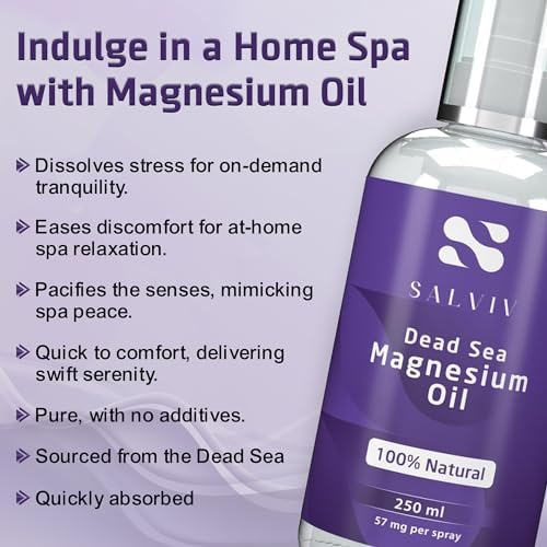 Spray de Aceite de Magnesio del Mar Muerto Natural 8.45 fl oz - Suplemento Mineral Puro de Jordania para Moderar Procesos y Promover el Bienestar - imagen 4
