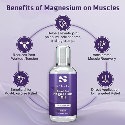 Spray de Aceite de Magnesio del Mar Muerto Natural 8.45 fl oz - Suplemento Mineral Puro de Jordania para Moderar Procesos y Promover el Bienestar - imagen 5
