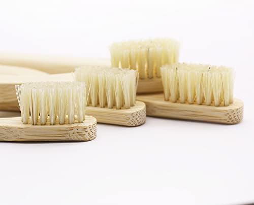 Paquete Familiar de Cepillos de Dientes de Bambú con Cerda Natural Gaia Guy (Sin Nylon - Solo Cerda de Jabalí) - Compostables y Biodegradables - 4 - imagen 5