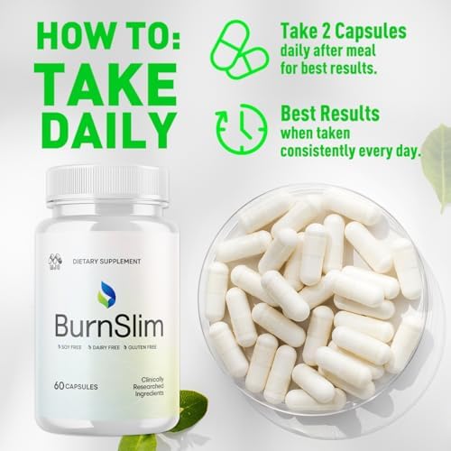 Cápsulas Burn Slim, Suplemento Natural de Vitaminas para Salud y Bienestar, Apoya Estilo de Vida Activo para Hombres y Mujeres (60 Cápsulas) - imagen 5