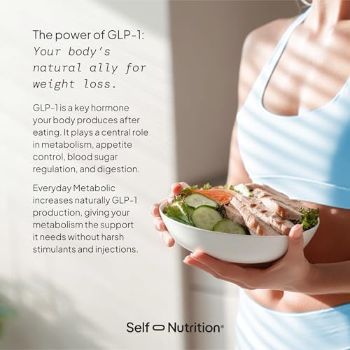 Suplemento Natural SELF NUTRITION GLP-1 para Mujeres – Probado por Terceros – Apoyo al Metabolismo y Apetito con Berberina, Té Verde, Canela y - imagen 8
