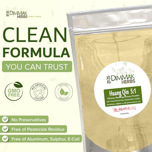 Extracto Orgánico de Scutellaria Baicalensis Dimmak Herbs 5:1 (Skullcap Chino) para Defensa Inmunológica, Apoyo a la Inflamación y Salud Pulmonar - - imagen 5